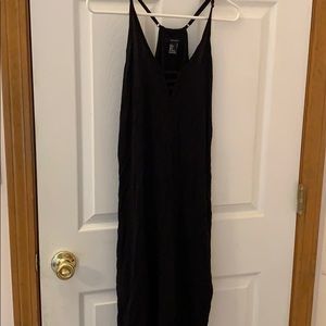 Forever21 Black dress high low dress w/thin straps